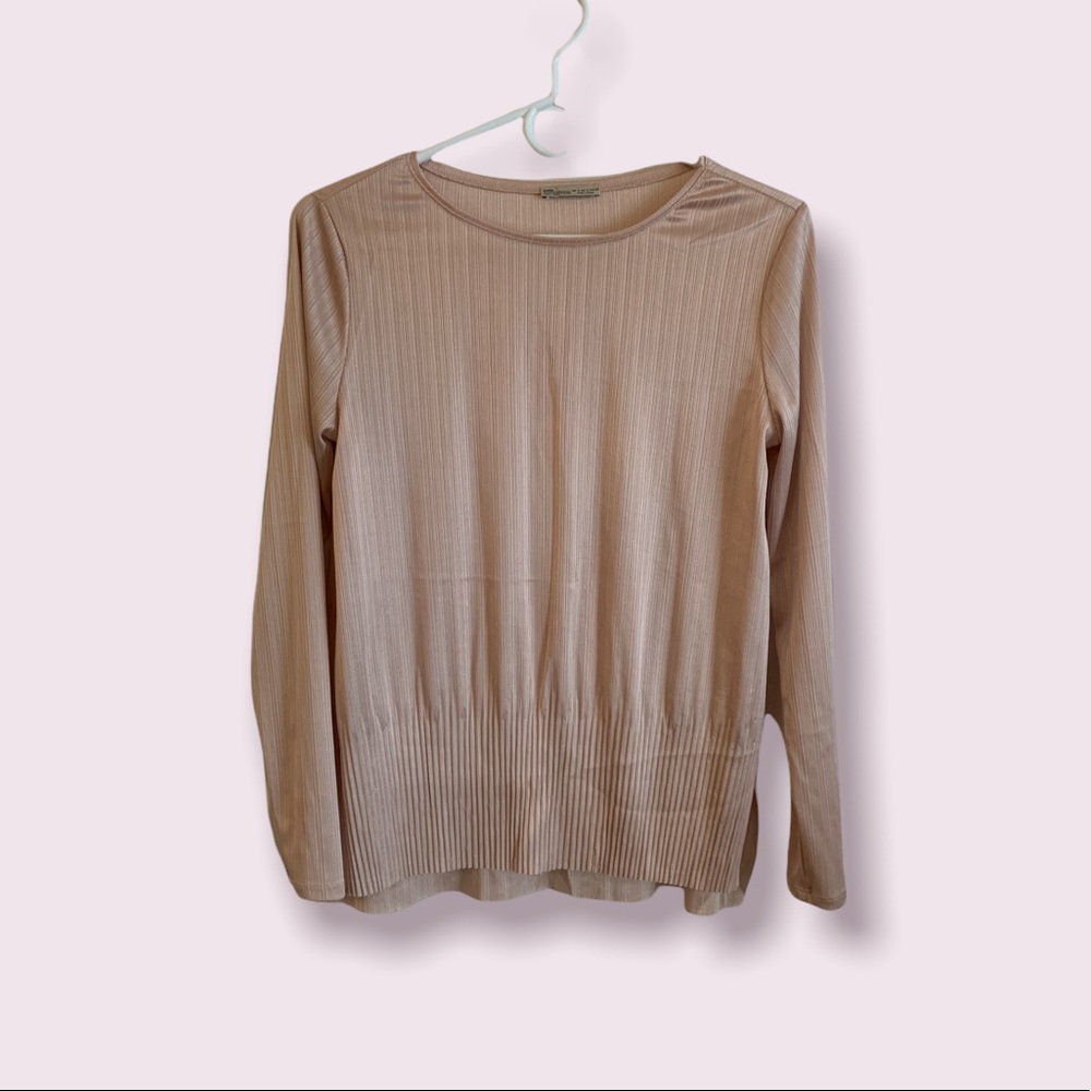 💟 EUC Zara Blush Light Pink Top | Size S